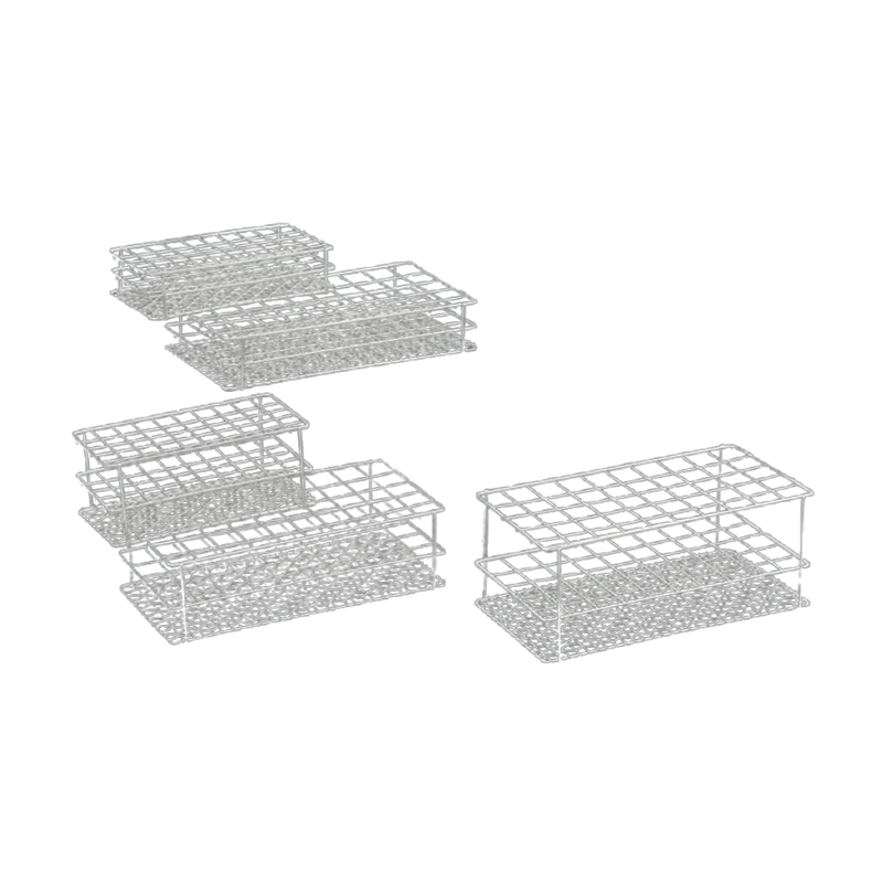 Gradilla de acero inoxidable para 50 tubos de Ø18mm