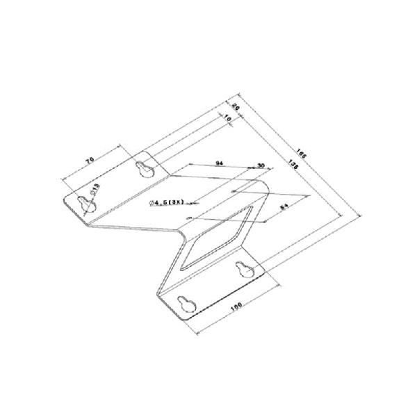 Soporte de pared para indicadores de peso Midrics, Combics o Signum