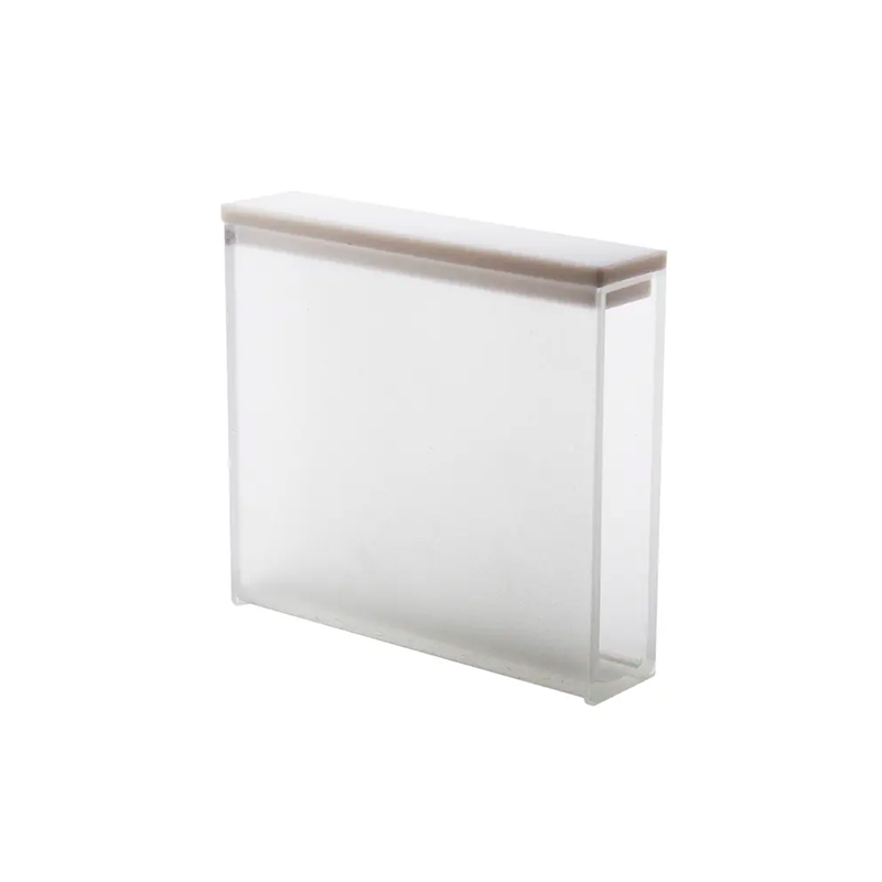 Celda de muestra vidrio rectangular de 5 cm, longitud de trayectoria de 50 mm