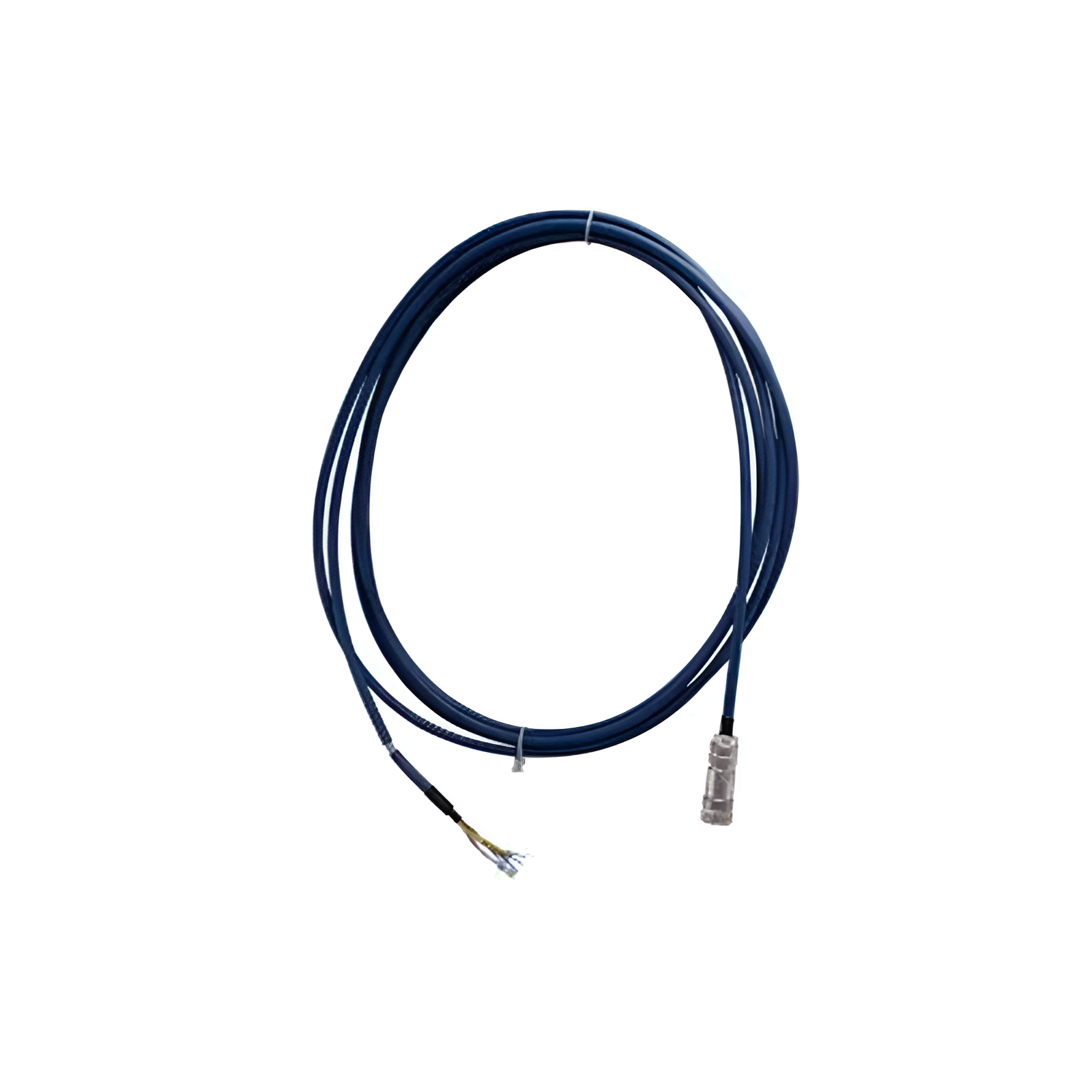 Cable con conector M12 de 8 pines y 5m de largo para sensores de conductividad.