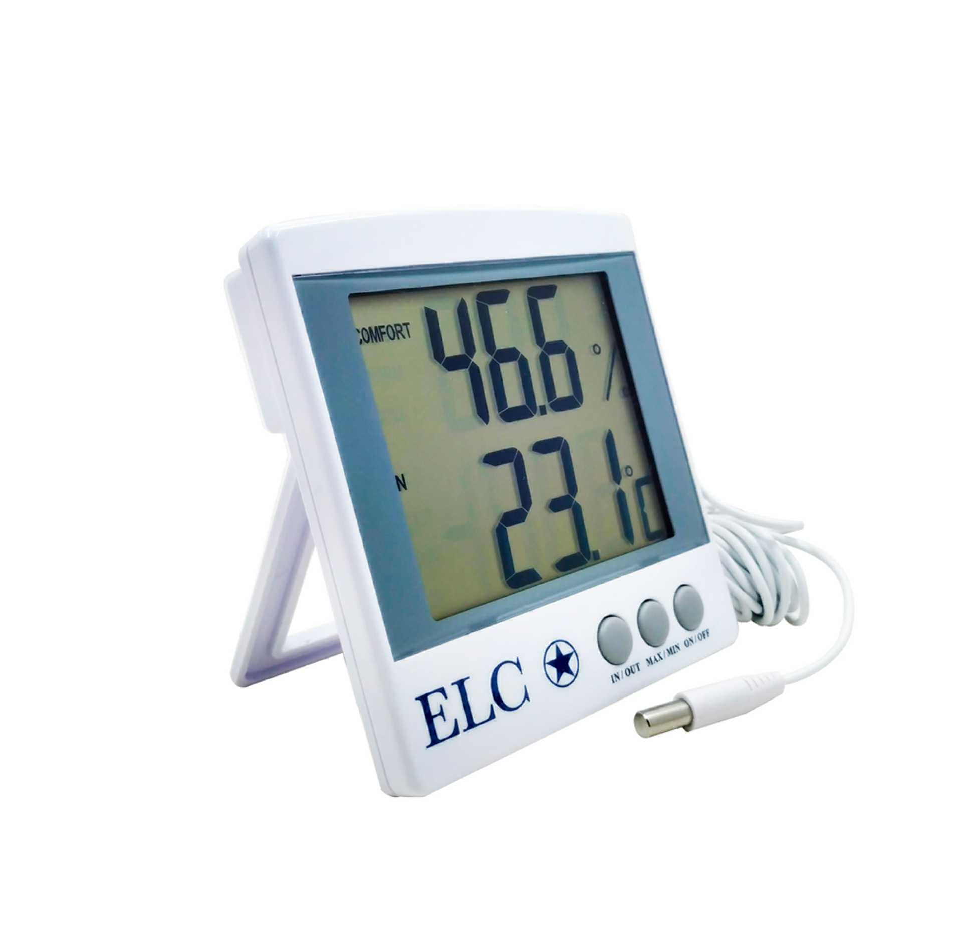 Termómetro hidrómetro para interiores. Controla la temperatura y la humedad  con precisión. - 1745BK - MaxiTec