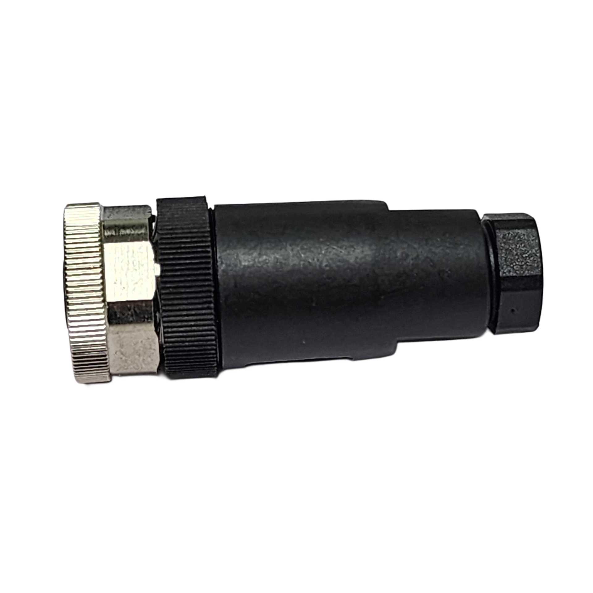 Conector recto M12 hembra tipo A, de 5 contactos sin apantallamiento para PG7