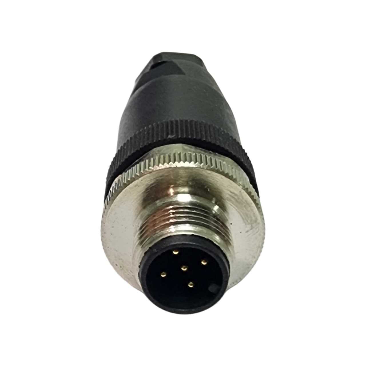 Conector recto M12 macho tipo A, de 5 contactos sin apantallamiento para PG7