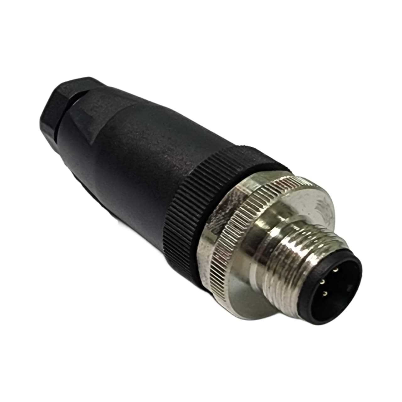 Conector recto M12 macho tipo A, de 5 contactos sin apantallamiento para PG7