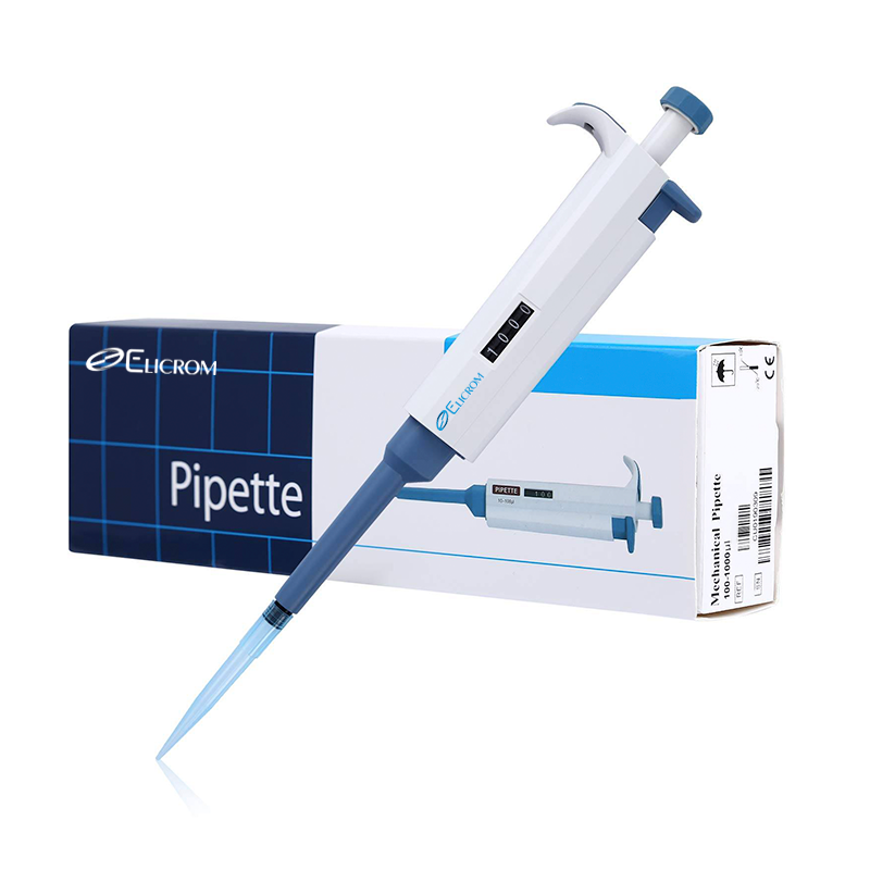 Pipeta mecánica Elicrom fija de un solo canal  5000 UL