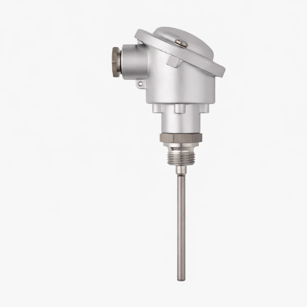 Termorresistencia RTD JUMO Etemp B enroscable con cabezal B de -50 a +400 °C