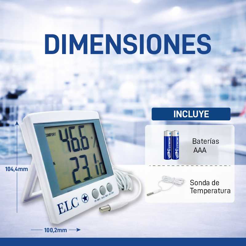 Termohigrómetro con sonda externa - Imagen 3