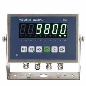 Indicador de peso con pantalla LED modelo T12 con RS232 y RS485 - ELICROM