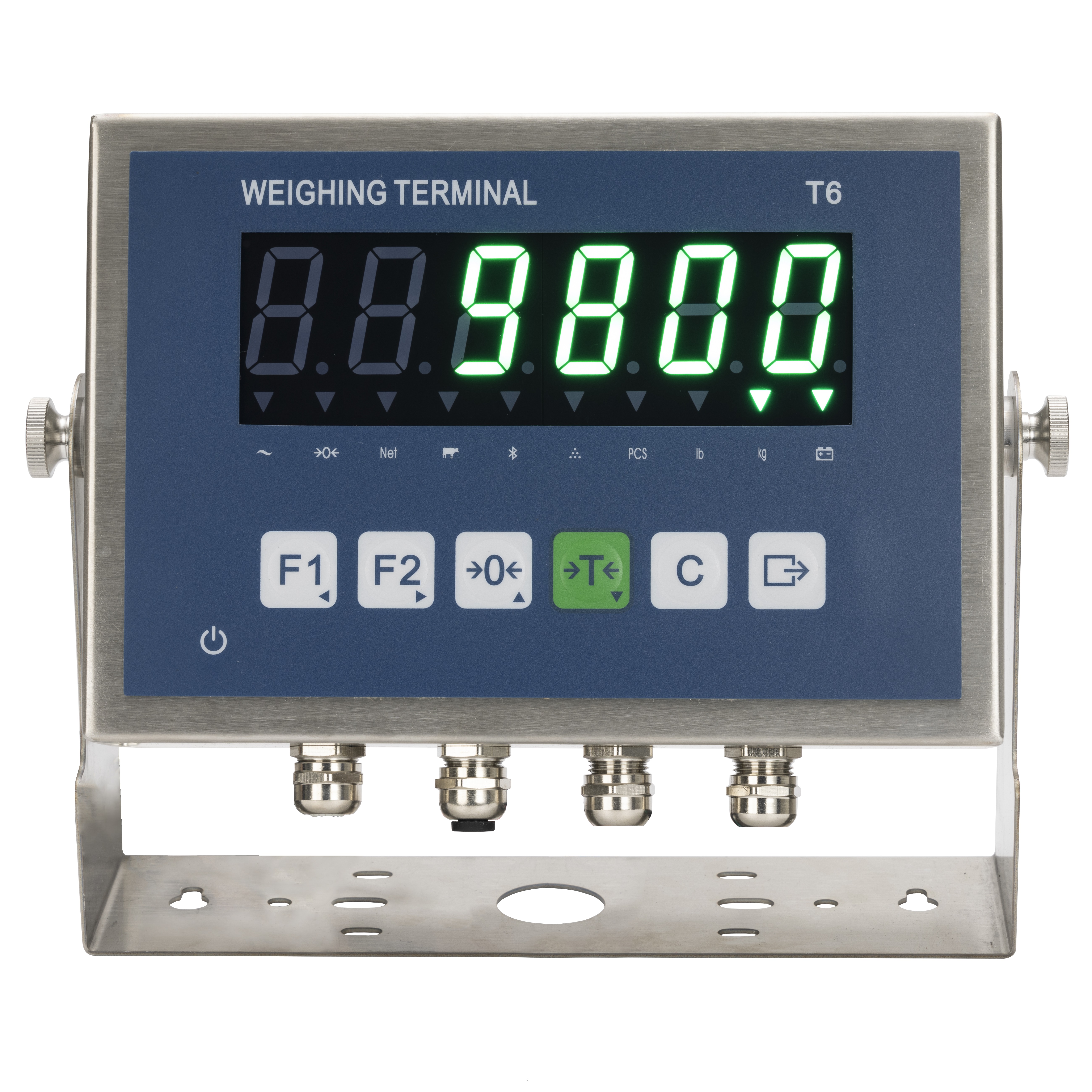 Indicador de peso con pantalla LCD modelo T6 con RS232 y RS485 - ELICROM