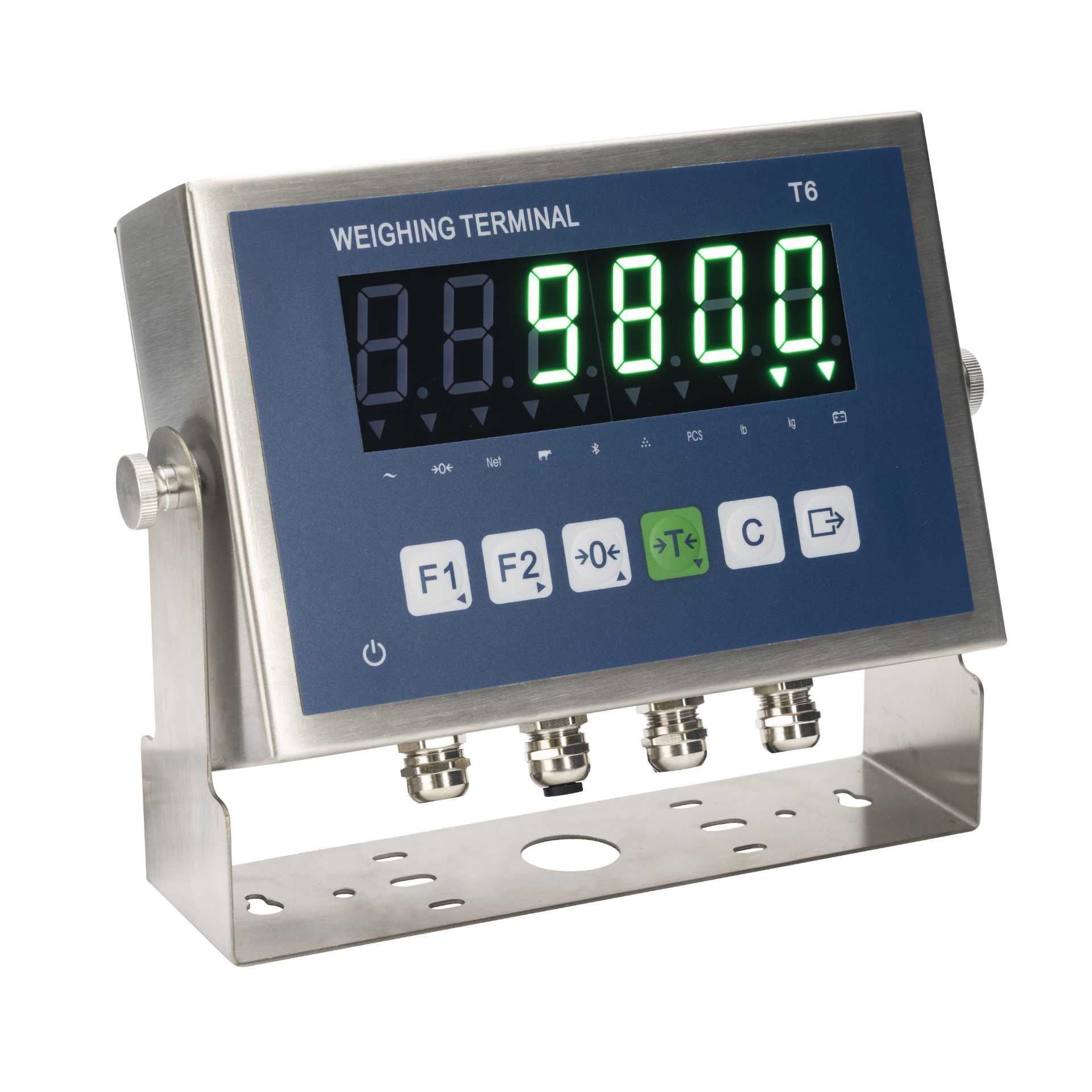 Indicador de peso con pantalla LCD modelo T6 con RS232 y RS485 - ELICROM