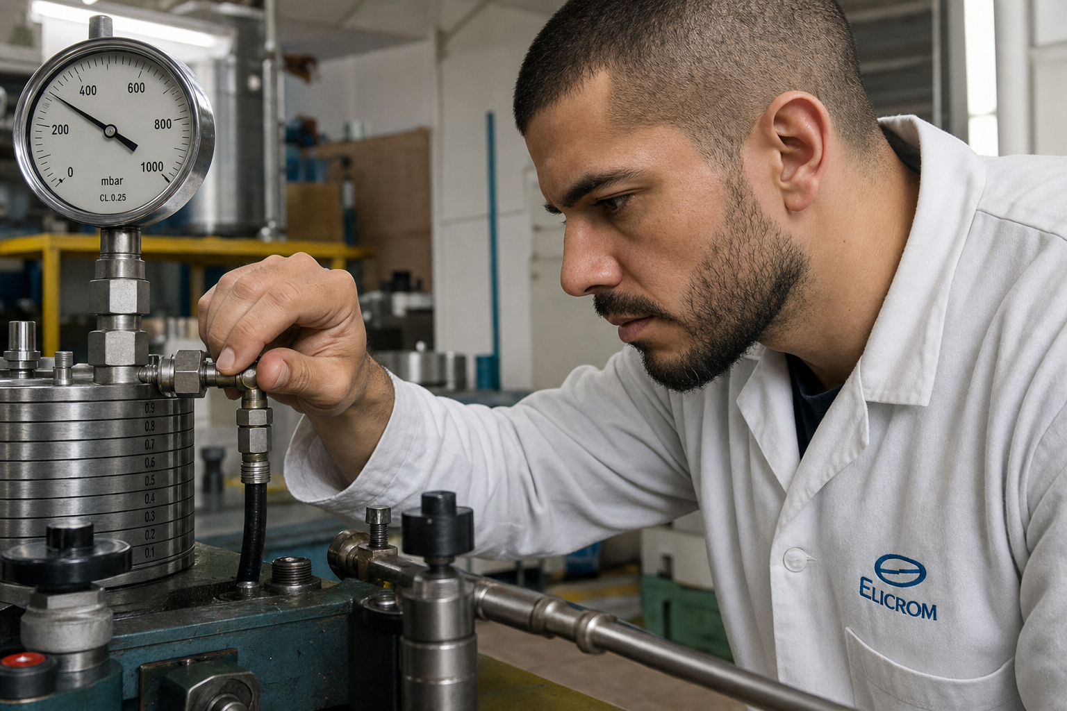 Manómetro analógico 0-10 bar y manovacuómetro -1 a 9 bar para calibración de presión