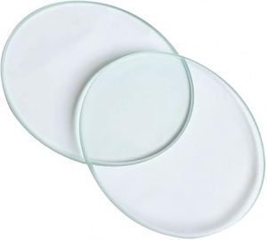Cubreobjetos de vidrio alemán 8 mm, redondos